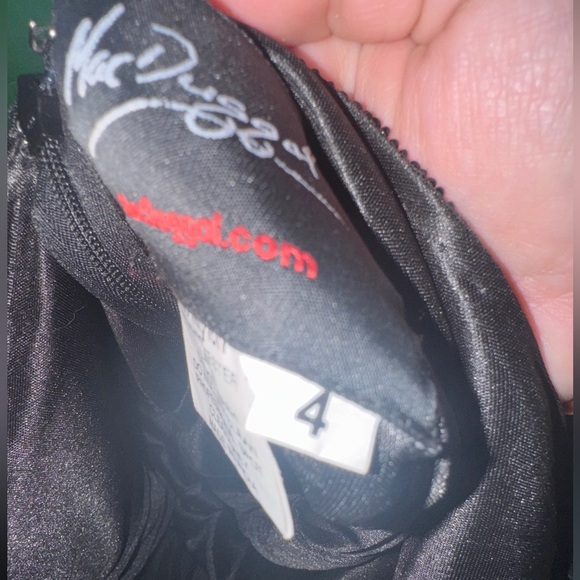 Mac Duggal 5400D black multicolor Size 4 - Picture 7 of 11